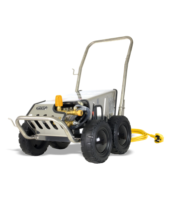 V-TUF 240v Heavy Industrial Stainless Mobile Cold Pressure Washer 120 BAR @ 11L/Min - Code RAPIDSSC240V