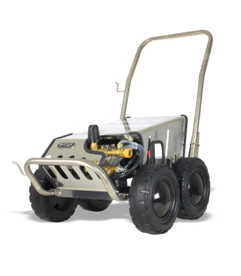 V-TUF RAPID SSC 415v 20015 All-Stainless Industrial Mobile Pressure Washer - 3000psi, 200Bar, 15L/min (with Total Stop) - Code RAPIDSSC415V-20015