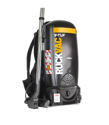 V-TUF RUCKVAC HSV 500W Cordless H-Class Rated Backpack Vacuum Cleaner - with Lung Safe Hepa Filtration (Battery Operated) - Code RUCKVACHSV-LI