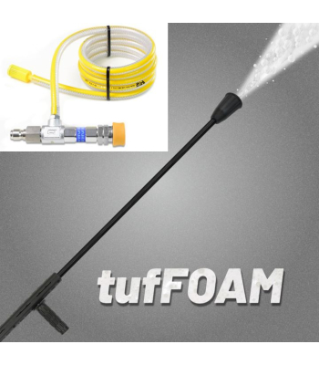 V-TUF 1000mm FOAM LANCE WITH KTQ INLET & BLUE FOAM INJECTOR KIT WITH MSQ FITTINGS (16-20 Lpm) - Code TUFFOAMB-KIT1