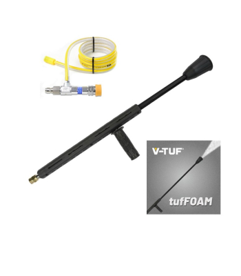 V-TUF 600mm FOAM LANCE WITH M22M INLET & BLUE FOAM INJECTOR KIT WITH MSQ FITTINGS (16-20 Lpm) - Code TUFFOAMB-KIT2