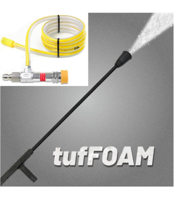 V-TUF 1000mm FOAM LANCE WITH KTQ INLET & RED FOAM INJECTOR KIT WITH MSQ FITTINGS (11-16 Lpm) - CODE TUFFOAMR-KIT1