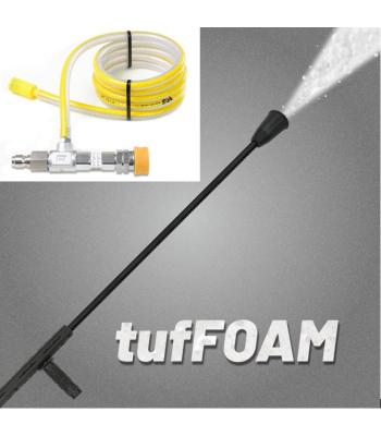 V-TUF 600mm FOAM LANCE WITH M22M INLET & YELLOW FOAM INJECTOR KIT WITH MSQ FITTINGS  (8-10 Lpm) - Code TUFFOAMY-KIT2