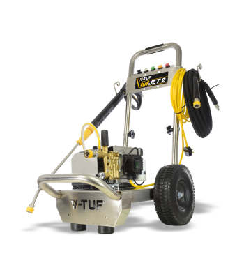 V-TUF tufJET2 240V 130 BAR PROFESSIONAL ELECTRIC PRESSURE WASHER STAINLESS STEEL FRAME- 8L/MIN - Code TUFJET2-240V