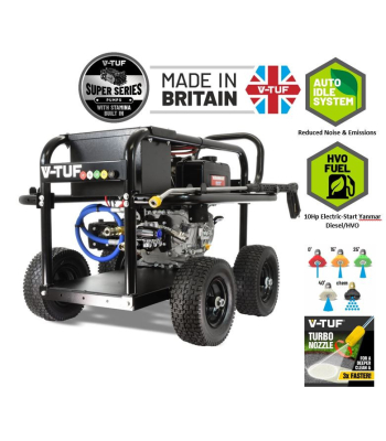 V-TUF D10 2465PSI (170 BAR) 10HP YANMAR DIESEL PRESSURE WASHER WITH GEARBOX PUMP 21L/MIN