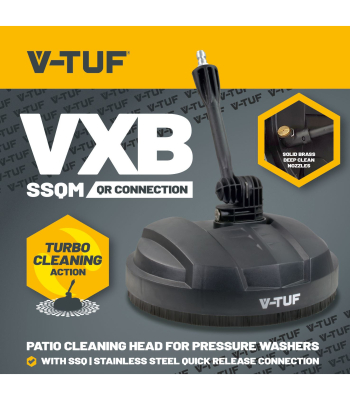 V-TUF VXB-SSQ Patio Cleaner with Deep Clean Jets - Surface Cleaner - 9 inch - VXB-SSQM