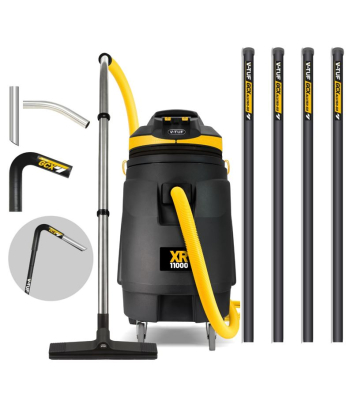 V-TUF XR11000 240V 110L 3000W Wet & Dry Industrial Vacuum Cleaner - 20Ft GCXALU50 GUTTER KIT - Code XR11000-240GCXKIT1