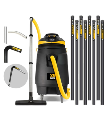 V-TUF XR11000 240V 110L 3000W Wet & Dry Industrial Vacuum Cleaner - 40Ft GCXALU50 GUTTER KIT - Code XR11000-240GCXKIT2