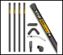 V-TUF HIGH LEVEL INDOOR & GUTTER CLEANER KIT- 16ft (5M) REACH 38MM POLES - Code GCX38-16