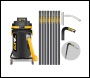 V-TUF GCX4000 1.75KW 37L WET & DRY Industrial Powerful Vacuum Cleaner - Side Entry & Cyclone Tech (240V) + 40FT GCX ALU GUTTER CLEANING KIT - Code GCX4000-240-KIT4