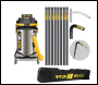 V-TUF GCX5000 3.5KW 50L WET & DRY  Industrial Powerful Vacuum Cleaner - Side Entry & Cyclone Tech (240V) - 20FT GCX ALU GUTTER CLEANING KIT - Code GCX5000-240-KIT3