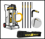 V-TUF 3.5KW 100L XTRA LARGE & RUGGED Industrial Powerful Vacuum Cleaner + 40FT GCX PRO GUTTER KIT, CAMERA & BAG - Code GCX9000-240-KIT4