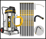 V-TUF 3.5KW 100L XTRA LARGE & RUGGED Industrial Powerful Vacuum Cleaner + 40FT GCX PRO GUTTER CLEANING KIT - Code GCX9000-240-KIT2