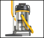 V-TUF MAMMOTH STAINLESS 2.4kW 240v 80L Wet & Dry Twin Motor Industrial Vacuum Cleaner - Auto Pump Out - MAMMOTH240-STXAUTO
