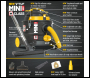 V-TUF MINI HSV 110V M-Class Dust Extraction Vacuum Cleaner - Health & Safety Version - MINIHSV110