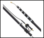 V-TUF GCX33 teleLANCE CARBON FIBRE TELESCOPIC LANCE 2.5 UP TO10 METRES - 300mm ROOF CLEANER, BELT & GUTTER CLEANING ATTACHMENT - CODE T2.GCX33CF-KIT1