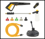 V-TUF V3-240 X2 2175psi 150Bar, 7.5L/min DIY Portable Electric Pressure Washer - With 15M Washflex Pro Water Feed Hose With DuraKlix KCQ Fittings - Code V3240X2-KIT2