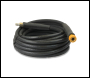 V-TUF 10m 2 WIRE, 3/8 inch  400BAR 155°C  V-TUF BLACK V-TUF with DURAKLIX HEAVY DUTY MSQ COUPLINGS - Code VTK23810UVYK-HD