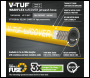 V-TUF 10m 2 WIRE, TOUGH COVER 3/8 inch  400BAR 155°C YELLOW V-TUF with DURAKLIX HEAVY DUTY MSQ COUPLINGS - CODE VTTCY23810UVYY-HD