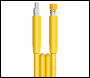 V-TUF 20m 2 WIRE, TOUGH COVER 3/8 inch  400BAR 120°C V-TUF YELLOW JETWASH HOSE with DURAKLIX HEAVY DUTY MSQ COUPLINGS -VTTCY23820UVYY-HD