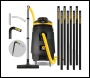 V-TUF XR11000 240V 110L 3000W Wet & Dry Industrial Vacuum Cleaner - 20Ft GCXCF50 CARBON FIBRE GUTTER KIT - Code XR11000-240GCXKIT4