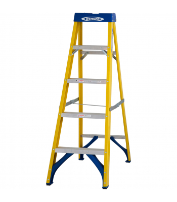 Werner 7160518 Fibreglass Stepladder 5 Tread - Code 7160518