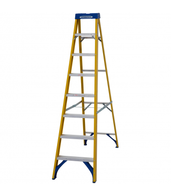 Werner 7160818 Fibreglass Stepladder 8 Tread - Code 7160818