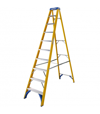 Werner 7161018 Fibreglass Stepladder 10 Tread - Code 7161018