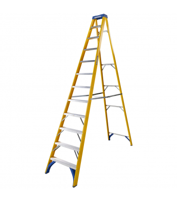 Werner 7161218 Fibreglass Stepladder 12 Tread - Code 7161218