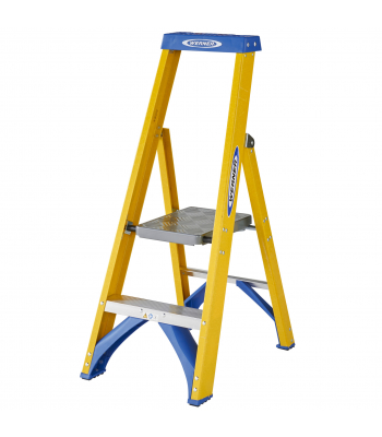 Werner 7170218 Fibreglass Platform Stepladder 2 Tread - Code 7170218