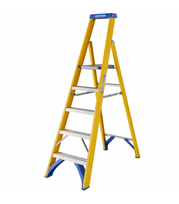 Werner 7170518 Fibreglass Platform Stepladder 5 Tread - Code 7170518