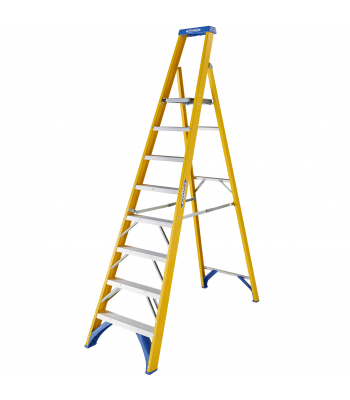 Werner 7170818 Fibreglass Platform Stepladder 8 Tread - Code 7170818
