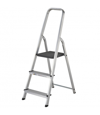 Werner 7400318 Stepladder 3 Tread High Handrail - Code 7400318L