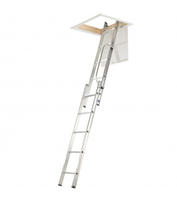 Werner 76002 Loft Ladder 2 Section with Handrail - Code 76002