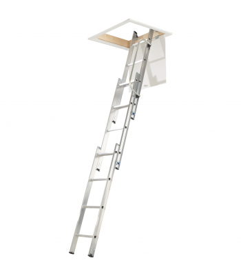 Werner 76003 Loft Ladder 3 Section with Handrail - Code 76003