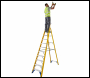 Werner 7171018 Fibreglass Platform Stepladder 10 Tread - Code 7171018