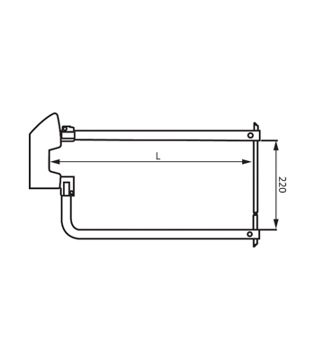 Tecna Arms C/W Elec.Cranked 250mm Sp  (Pair)