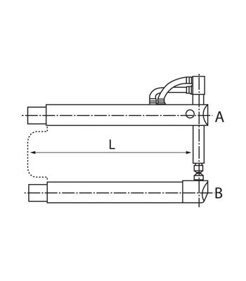 Tecna Lower Arm St.L 408mm (3307/8)