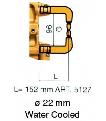 Tecna W/Cooled Arms Bent L=152MM (22MM)