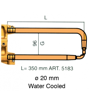 Tecna W/Cooled Arms L=350MM (20MM)