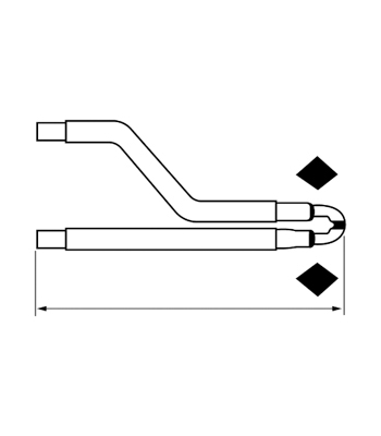 Tecna Pair Of Special Shaped Red.Dimension Arms