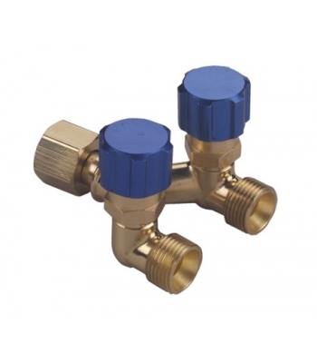 Gtech Double Outlet RH Y Piece with Valves