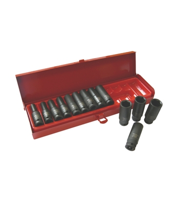 Custor 3/8" Deep Metric Impact Socket Set 13pc