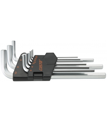 Custor Long Hex Key Wrench Set 9pc