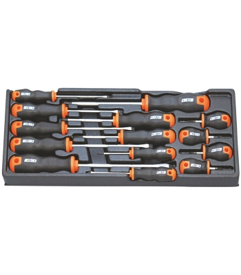 Custor Screwdriver Set Slotted & Phillips 14pc