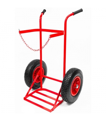 Gtech Single Propane Cylinder Trolley 16" Pneumatic