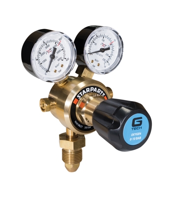 Gtech Single Stage 2 Gauge Oxygen Regulator 300 Bar