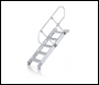 Zarges Z600 Industrial Access Steps With Railings - 1250mm (h) - 600mm tread - 5 treads - Code: 40059204