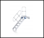 Zarges Z600 Access Steps With Platform, With Railings - 1250mm (h) - 600mm tread - 5 treads - Code: 40159364