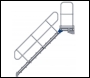 Zarges Z600 Access Steps With Platform, With Railings - 1250mm (h) - 600mm tread - 5 treads - Code: 40159364